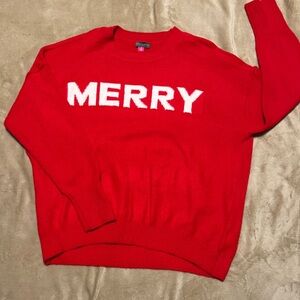 Vince Camuto Red 'Merry' Crewneck Sweater